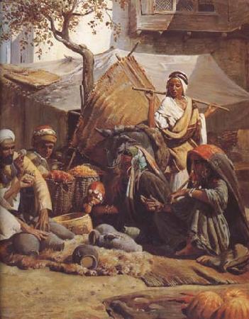 Gustav Bauernfeind Marchandage de Poteries a Jaffa (mk32) Spain oil painting art